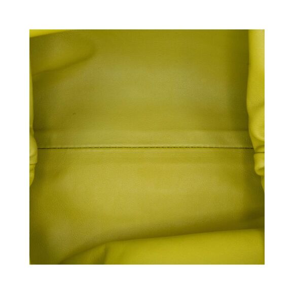 Pre Loved Bottega Veneta The Pouch Mini Drawstring Bag Women Green Crossbody - Picture 4 of 8